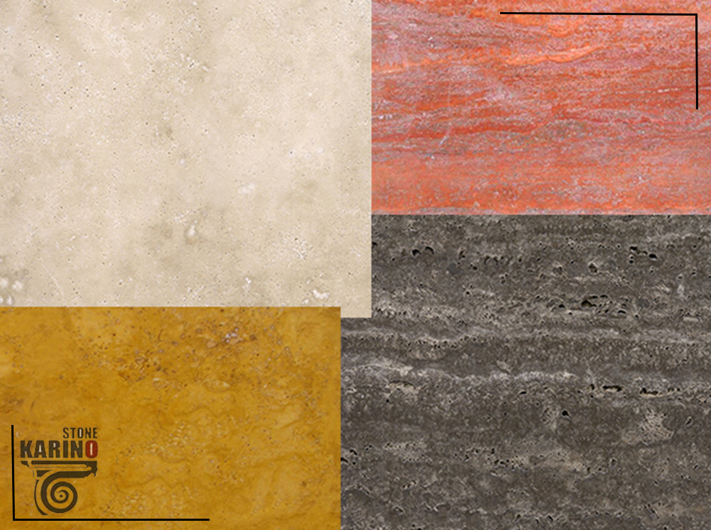 آشنایی با انواع رنگ سنگ تراورتن